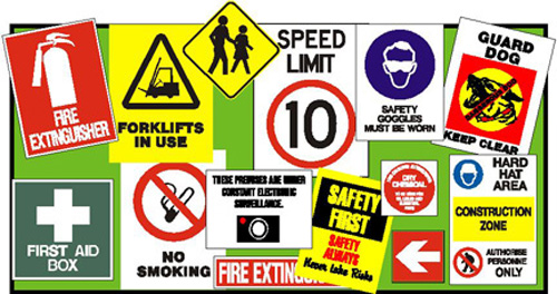 Safety Signs, Speed Limit Signs, Construction Signs, No Smoking Signs, Toilet Signs, Braille Signs